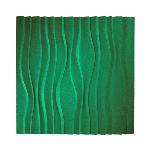 Настенная пробковая акустическая панель Дюна изумрудный