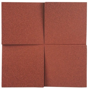 Настенная пробковая акустическая панель Квадро терракотовый