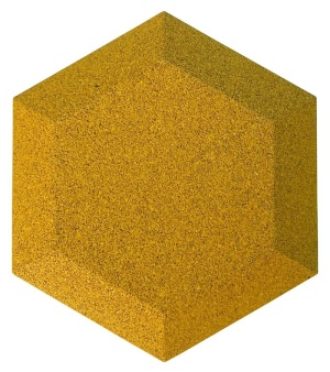 Настенная пробковая  акустическая панель Сета желтый