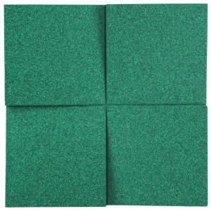 Настенная пробковая акустическая панель Квадро изумрудный