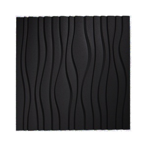 Настенная пробковая акустическая панель Дюна черный