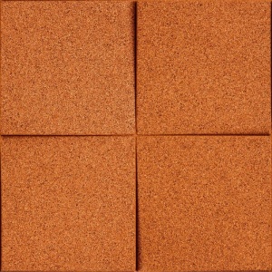 Настенная пробковая акустическая панель Квадро оранжевый