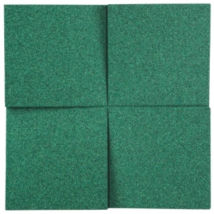 Настенная пробковая акустическая панель Квадро зеленый