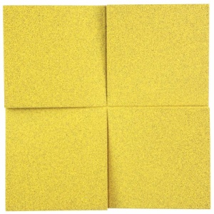 Настенная пробковая акустическая панель Квадро желтый