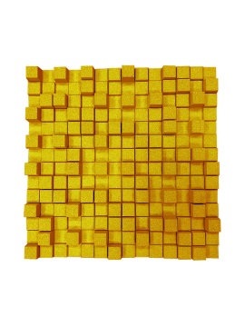 Настенная пробковая  акустическая панель Силенсио Желтый