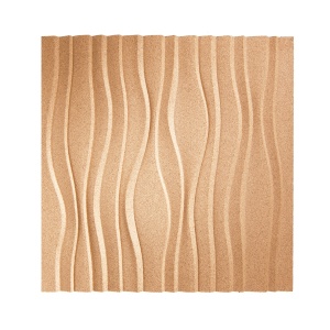 Настенная пробковая акустическая панель Дюна натуральный