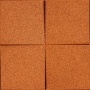 Настенная пробковая акустическая панель Квадро оранжевый