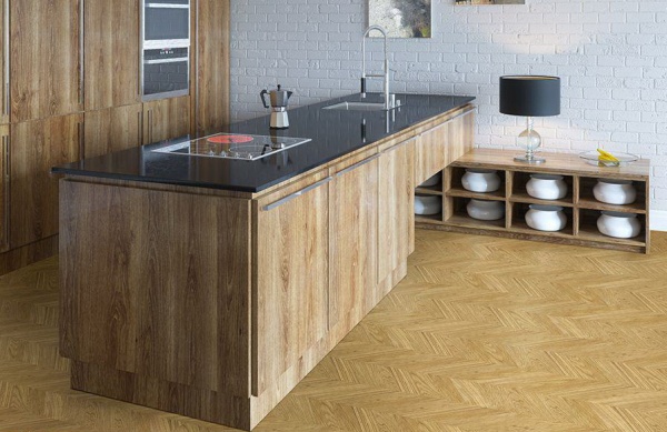 Замковое пробковое покрытие CorkStyle Chevron Gold (Шеврон Голд)