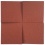Настенная пробковая акустическая панель Квадро терракотовый