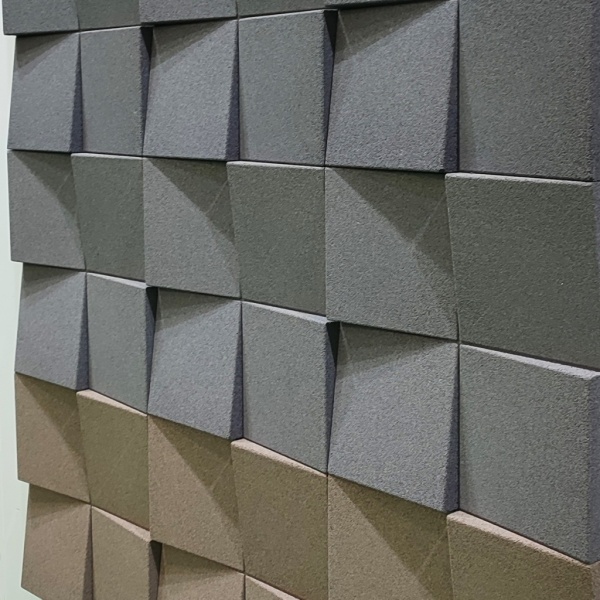 Настенная пробковая акустическая панель Квадро натуральный