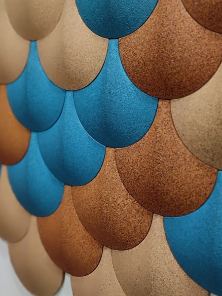 Настенная пробковая акустическая панель Эскама черный