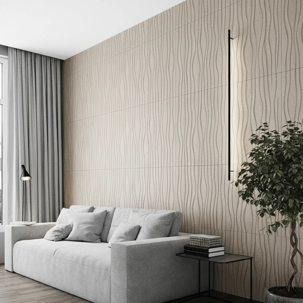 Настенная пробковая акустическая панель Дюна айвори