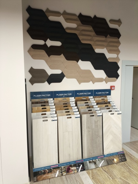 Настенная пробковая  акустическая панель Понта черный