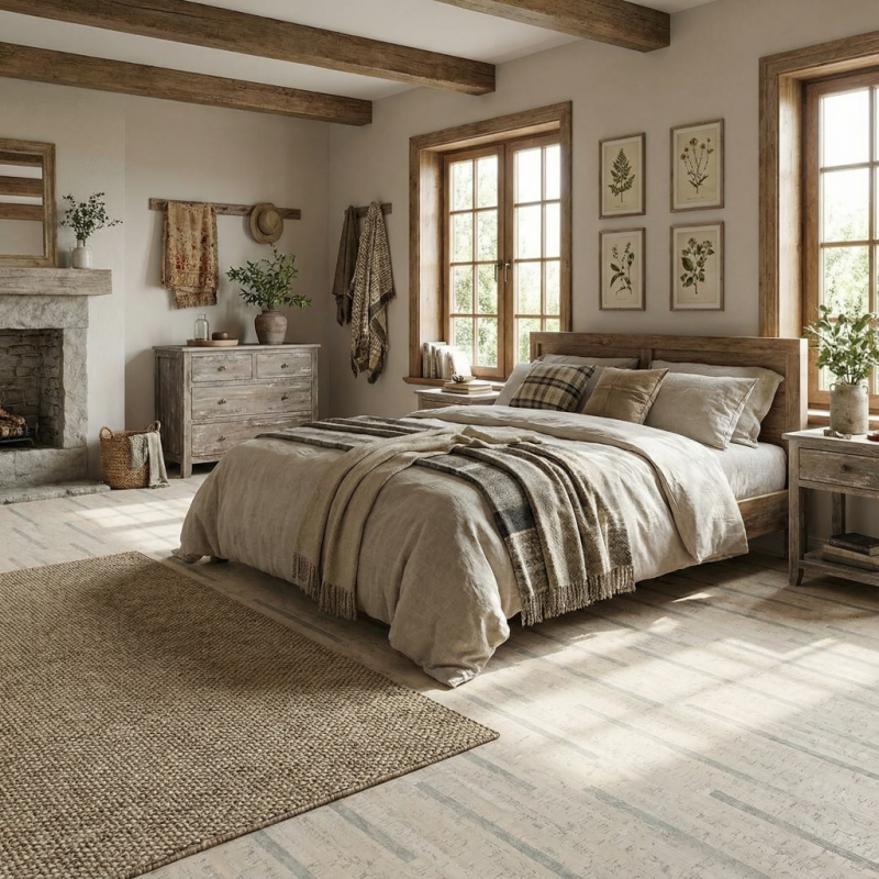 Клеевое пробковое покрытие Wicanders AJAZ001 Linn Moonlight (Линн Моонлайт)