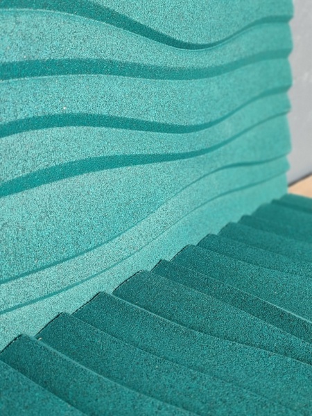 Настенная пробковая акустическая панель Дюна черный