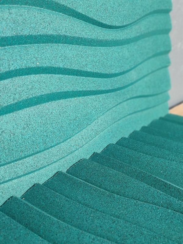 Настенная пробковая акустическая панель Дюна черный