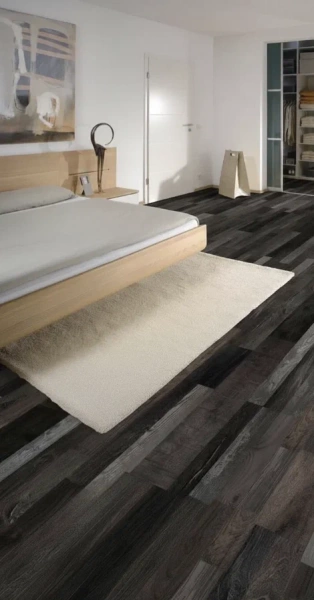 Клеевое пробковое покрытие Viscork Паркет черного дуба