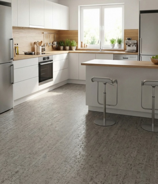 Клеевое пробковое покрытие Wicanders AJ9L001 Traces Cement (Траcес Цемент)